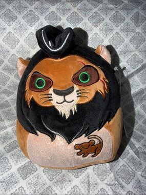 Squishmallows The Lion King Scar Plush - Green, Orange, Black, Brown